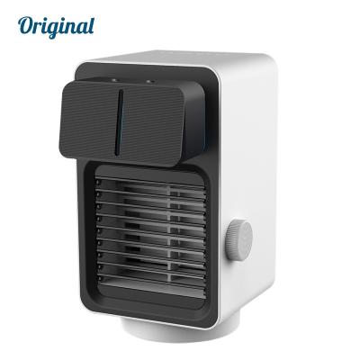 China 2021 New Portable Office Personal Desk Mini Electric Ptc Fan Hotel Room Heater With Humidifier Function for sale