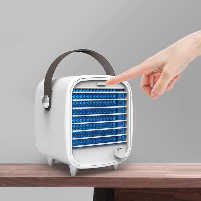 China Stepless Speed ​​Free Sample Regulation Best Selling Small Mini Portable USB Air Conditioner Cooler Fan for sale