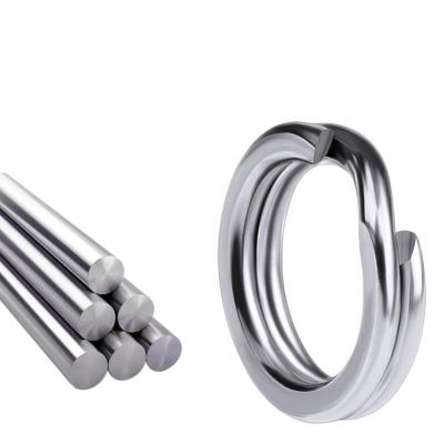 China Stainless Steel Stainless Steel Split Ring Fishing O Rings Fishing Double Loop Quick Change Slot Rings Flat Split Ring For Saltwater for sale