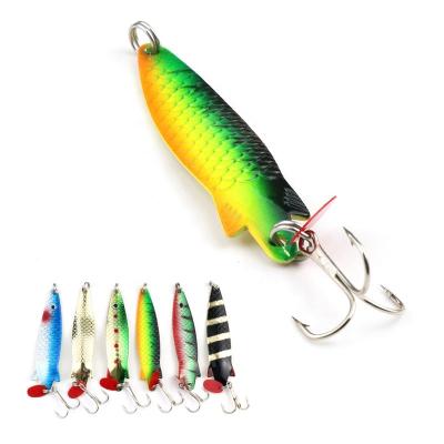 China MR JIGGING Spoon PESCA Casting Metal S010 13g 77mm Metal Fishing Hard Lure Spinner Casting Spoon for sale