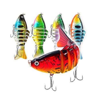 China ABS Plastic Wholesale Realistic Hard Bait Swimbait 15.5g 10cm 7 Segments Multi Jointed Proberos Fishing Lures for sale