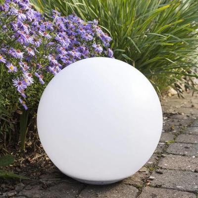 China Garden 250mm Globe Solar Landscape Light Decorative White Waterproof Path Light Solar Garden Light for sale