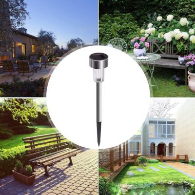 China Garden Factory Supply Stainless Steel Direct Solar Path Lights LED Landscape Light For Yard Garden Solar Light for sale