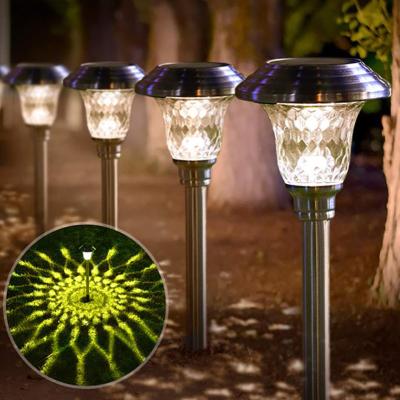 China Garden RGB Stainless Steel Solar LED Lights Outdoor Landscape Light For Country Yard Solar Street Light for sale