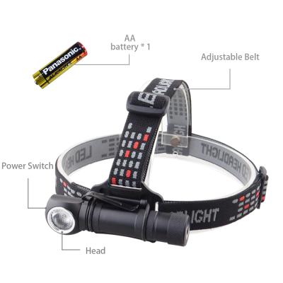 China Convenient Super Bright IPX4 Waterproof Outdoor Head Light 850 Lumens Emergency Headlamp For Camping for sale