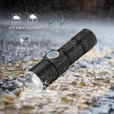 China Zoomable Led Mini Economy Portable Rechargeable Camping Torch Light Tactical Flashlight LED Flashlight Super Bright Flashlight for sale