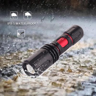 China Zoomable Led Mini Economy Camping Tactical Flashlight 5 Modes Zoomable Light Handheld High Lumens LED Flashlights 2000 for sale