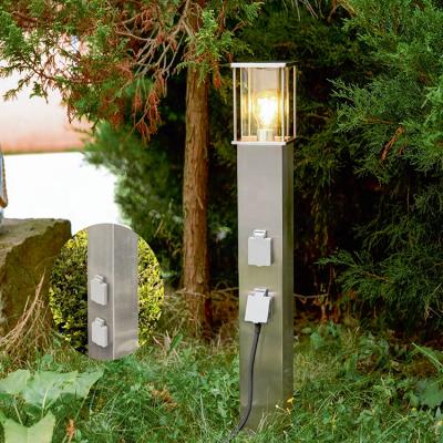 China Residential Nordic Minimalist Style Lawn Lamp With Movable Socket Outdoor Garden Street Light for sale