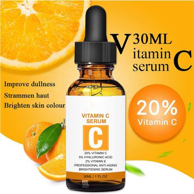 China Skin Revitalizer 20% Concentration Original Vitamin C Logo Serum Private Facial Massage Hydrating Hydrating Original Serum VC OEM for sale