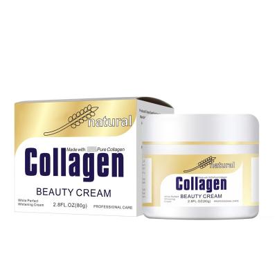 China Facial Collagen Creatine Anti Aging Moisturizing Brightening Face Cream 80g Private Label Whitening Cream for sale