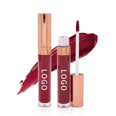 China Sunscreen 30 Color Matte Lip Glaze Non-logo Lip Gloss Moisturizing Factory Liquid Private Label Lipstick Custom Lipstick for sale