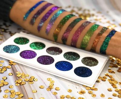 China 10 Colors Waterproof Chameleon Crushed Wet Color Pearl Waterproof Easy Color Eyeshadow Motatoes Ins Warm Eyeshadow for sale