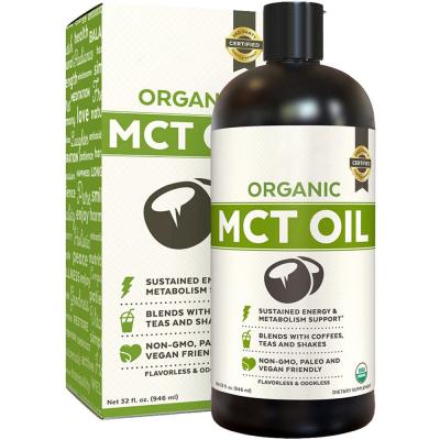 China Body Health Care Mct Oil Coconut Oil In Stock Ready To Ship High C8 C12 Essential Oil Private Label for sale