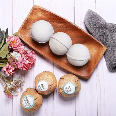 China Custom Gift Box 6pcs 60g Body Essential Oil Bubble Salt Bath Ball Private Label Bath Salt Ball Set Explosive Shower Salt Fizzerbomb for sale