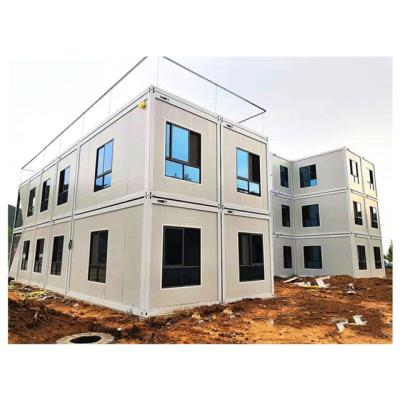 China Modern Real Estate Building Container House Flat Pack Prefab Design Flat House for sale