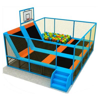 China With Trampoline Protector Net Hot Gymnastics Outdoor Park/Large Outdoor Trampoline Park With Basketball Stands for sale