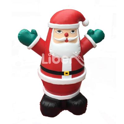 China Cheap Christmas Giant Decoration 25ft PVC Outdoor Advertising Inflatable Santa Claus Doll for sale