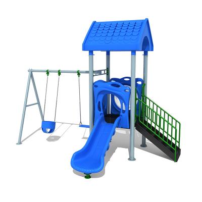 China LLDPE galvanized steel pipe cheap plastic kids playground to equip swing slide for sale for sale