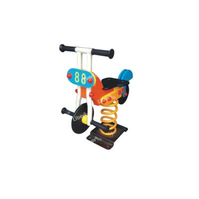 China Plastic Playground Kids Playing Spring Rider Outdoor Playground Rocking Horse for sale