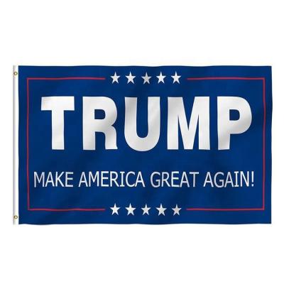 China Outdoor Use 2021 100% Polyester Make America Great Again Donald Trump Flag Promotional 3x5ft Flag for sale