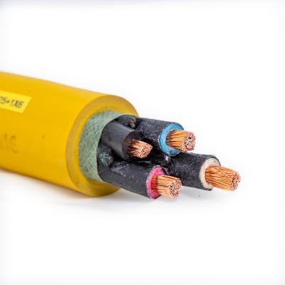 China MYP 0.66/1.14kv Coal Mine Copper Mobile Shielded Rubber Sheathed Flexible Cable 3*16MM2 1*6MM2 for sale