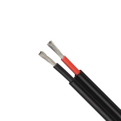 China Double core 2x2.5mm 2x4mm 2x6mm 2x10mm 2x16mm 2x25mm power plant xlpo insulation solar photovoltaic dc pv power cable kabel 2x4sqmm 2x4 sqmm for sale