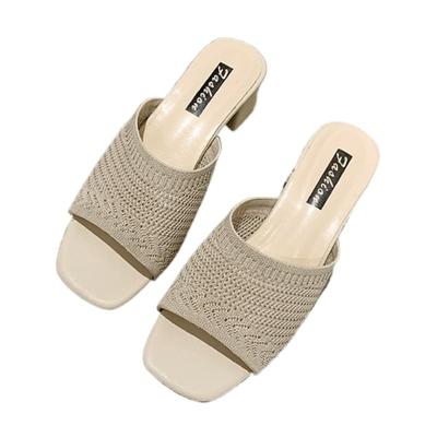 China 2022 Fashion Trend New Arrival Sexy Sandals For Women Cloth Upper Heels Open Toe Sandals High Heel Sandal for sale