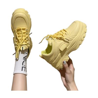 China 2022 Spring New Autumn Fashion Dad Trend Shoes Soft Women's Casual Thick Soled Shoes Student Sneakers for sale