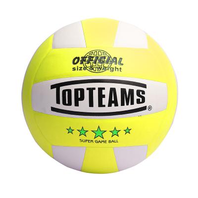 China Latest Outdoor Volleyball Design School Entrance Examination Matches Voleibol Bal PU Soft Touch Portable Indoor Practicing Volleyball for sale