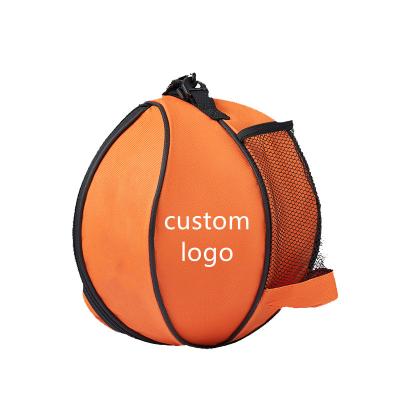 China Lightweight Wieght Logo Basketball Backpack Bag Custom Made Light Cheap And Durable Sport Basketball Bag With Zipper Pocket for sale