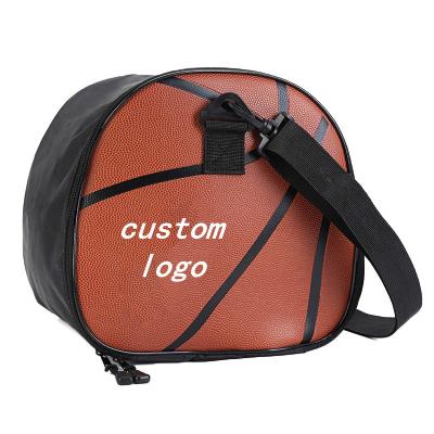 China Lightweight Wieght Customized Logo Fitness Sports Basketball Bags For Ladies Basketball PU Outdoor Bag With Shoulder Strap for sale