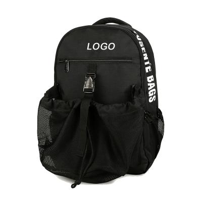 China Wholesale Lightweight Wieght Gym Sports Outdoor Basketball Backpack Man Women Sports Basketball Net Bag With Detachable for sale