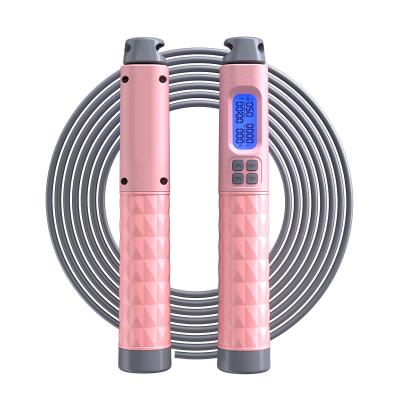 China Outdoor Custom Jump Rope Exercise Fitness And Loss Weighted Rope Jumping With PVC Counter Jump Rope for sale