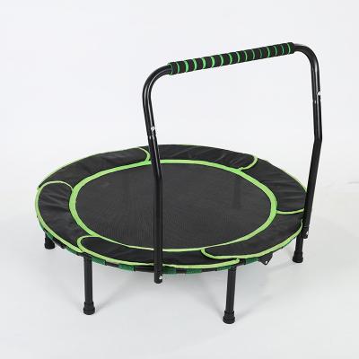 China Free Hot Sales Kids Outdoor Gym Sports Indoor Adult Trampolines Net Trampoline Protector For Home Use Round Folding Trampoline With Armrest for sale