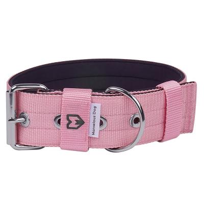 China Viable Wholesale Diving Cloth Striped Nylon Adjustable Pet Dog Collars Protective Pet Collar Exercises Collars for sale