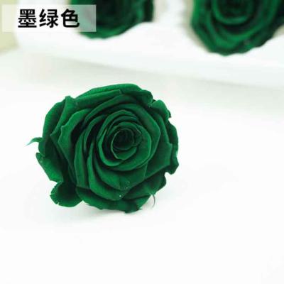 China Wedding Beautiful Real Rose Head 6-7cm Rose Preserved Flower Present for sale