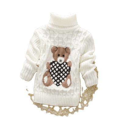 China Wholesale OEM/ODM Solid Color Winter Sweater Turtle Neck Cardigan Sweater Sweater Anti-Shrink Sweater For Boys Girls for sale