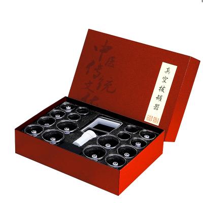 China Cupping Therapy Body Manufacturer Wholesale China Cupping Set 19 Pieces Massage Therapy Set Vacuum Suction Cup Pot Vacuum Cupping Therapy for sale