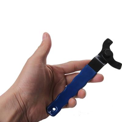 China Household Tool Kit Angle Grinder 10-30mm Adjustable Spanner Made Universal Angle Grinder Chisel Tool Steel Pin Spanner Wrench Blue /Black for sale