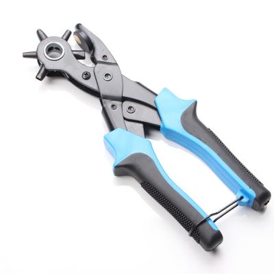 China Portable Wholesale Leather Craft Tool Leather Craft Press Pliers Punch Diy Tool Belt Sewing Hole Puncher for sale