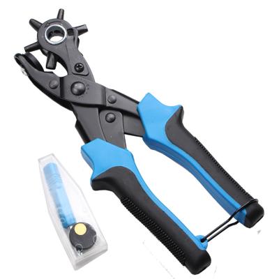 China Portable Leather Craft Tool Sewing Punch Pliers Squeeze Hole Diy Tool Belt High Quality Hole Puncher for sale