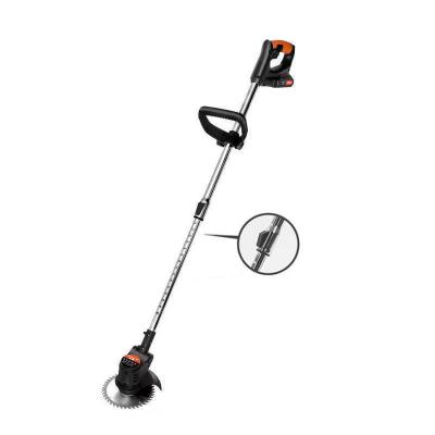 China Cordless Grass Trimmer Machine Rolling Drivable Power Weed Brush Steel Lawn Mower For Garden for sale