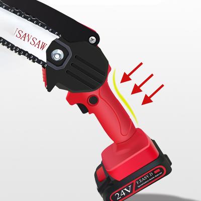 China Wood Saw Wholesale Cordless Electric Chainsaw 25v Lithium Battery Cordless Electric Tree Branch Saw for sale