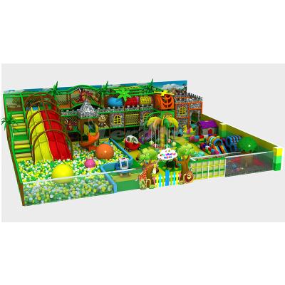 China Forest Theme Toddler Daycare Indoor Playground Full Set Children Wooden Indoor Playground Equipment For Sale for sale