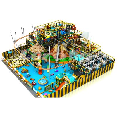 China 2022 New Arrival Sky Rider Children Soft Play Indoor Wooden Playground Fixed Kids Skyrider Indoor Playground Equipment Price for sale