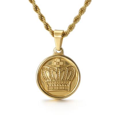 China 2020 Wholesale High Quality Championship Crown Hip Hop Pendant FASHIONABLE Jewelry Pendant Custom Backed for sale