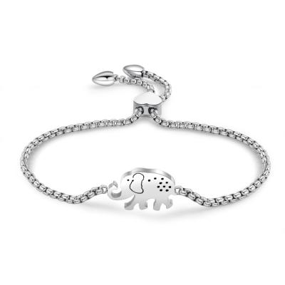 China FASHIONABLE Adjustable Women Bracelet Jewelry Elephant Charm Bracelet Custom Backed for sale