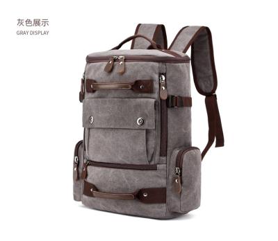 China Men Canvas Backpack Cotton Full Size Luxury Backpack For College Boys Durable Canvas Backpack for sale