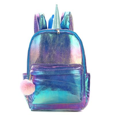 China Other Hot New Arrival Kids Backpack Outdoor Kids Unicorn School Backpack Bags With Pompom for sale