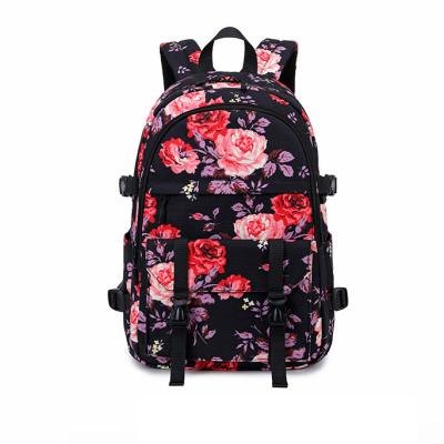 China Good Quality Manufacturer Waterproof Flower School Bag 17inch Unisex School Backpack For Girls for sale